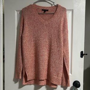 Banana Republic Women's Coral Oversized V-Neck Sweater